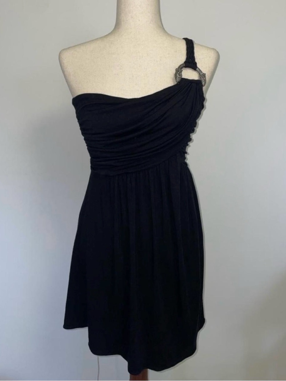 Vintage Y2K Sky Black Mini Dress